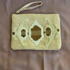 America & Beyond Elegant Multicolor Beaded Clutch